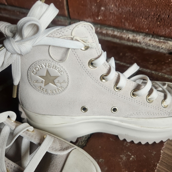 NWOT Converse Run Star Hike Platform Earthy Neutral Hitop - Picture 4 of 5